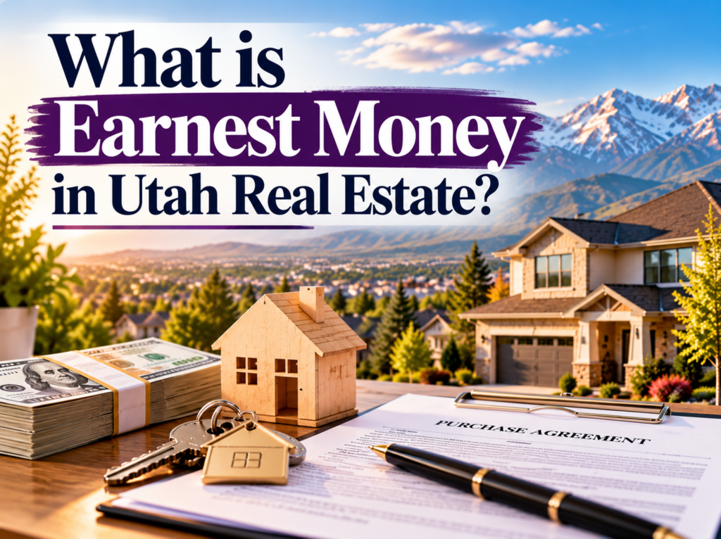 earnest money in Utah real estate image